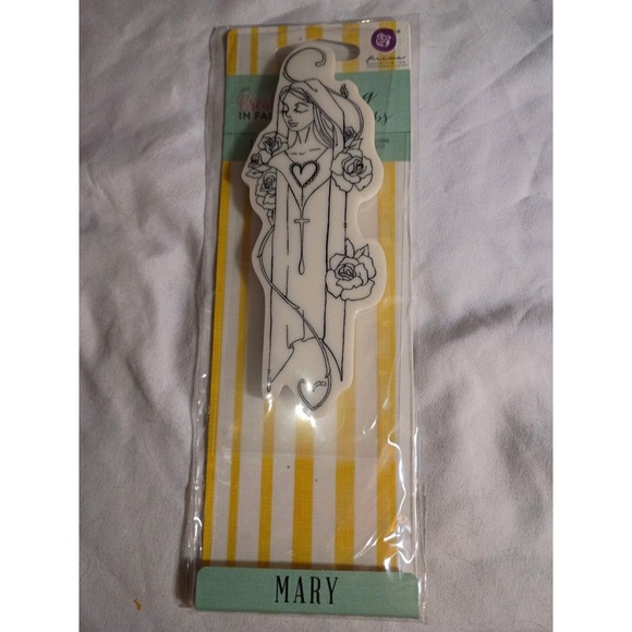 Prima Marketing Other - Prima Marketing Jamie Dougherty Creating In Faith Cling Rubber Stamp Mary 980689